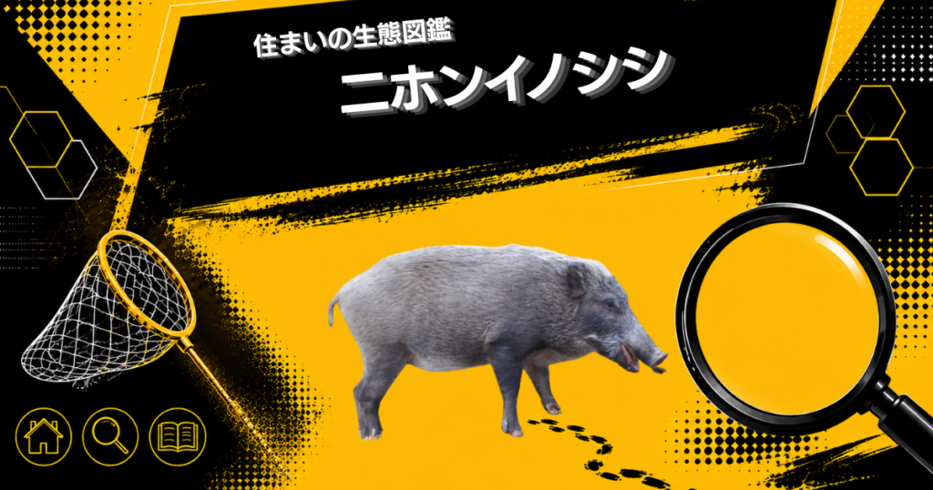 住まいの生態図鑑-二ホンイノシシ