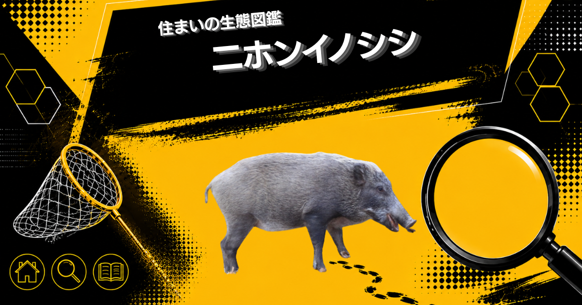 住まいの生態図鑑-二ホンイノシシ