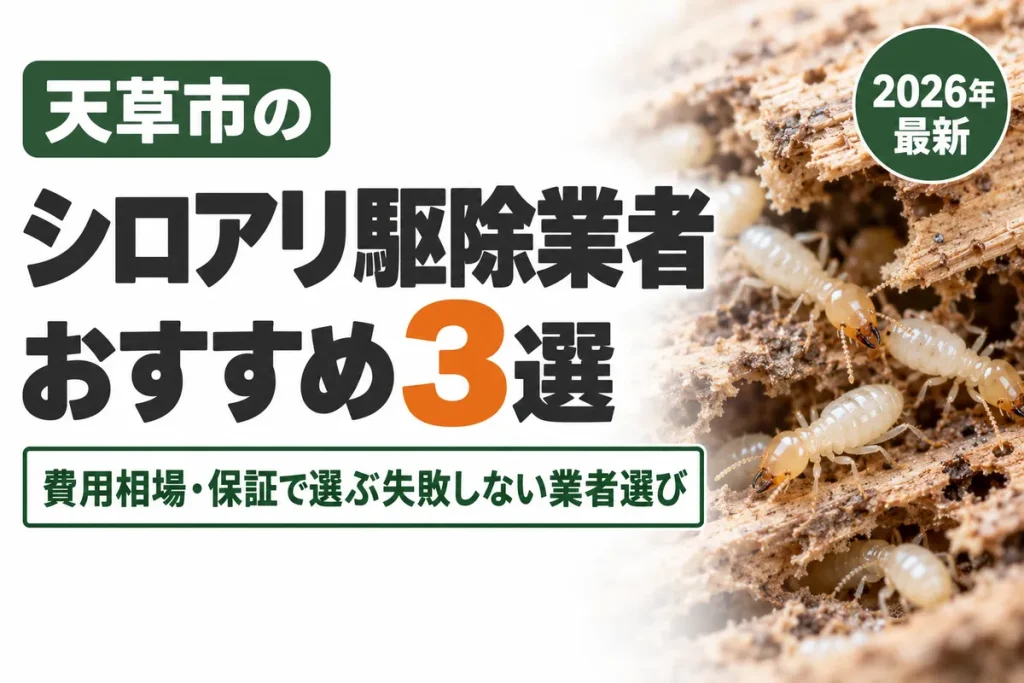 天草市のシロアリ駆除業者おすすめ