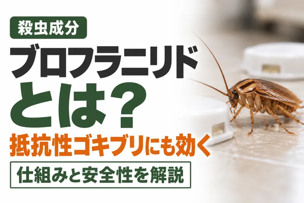 ブロフラニリドとは？抵抗性ゴキブリにも効く新成分の仕組みと安全性・市販品