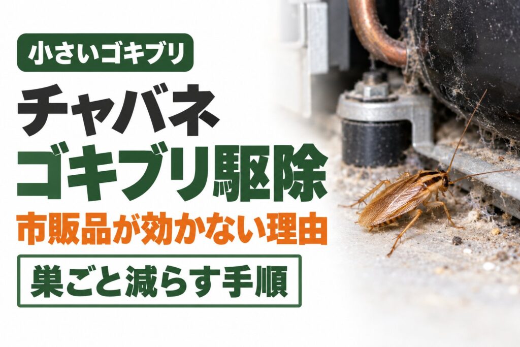 チャバネゴキブリ駆除 市販品が効かない理由