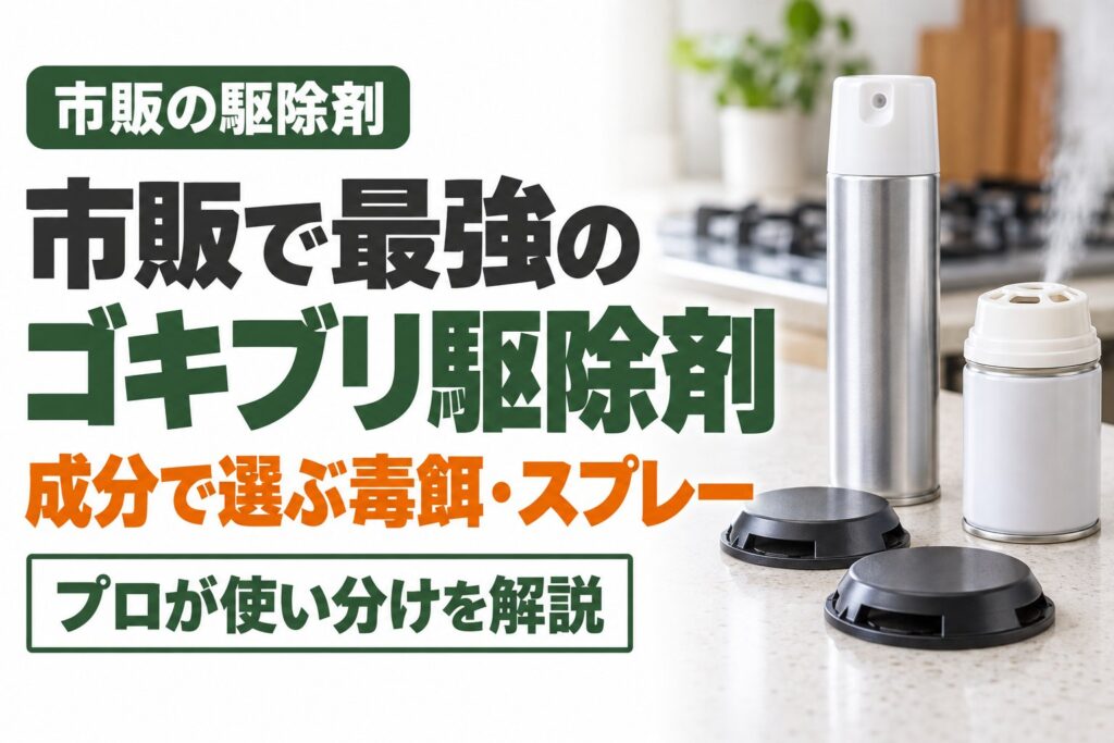 市販で最強のゴキブリ駆除剤 成分で選ぶ毒餌・スプレー