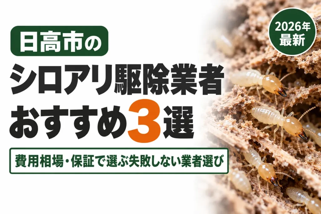 日高市のシロアリ駆除業者おすすめ