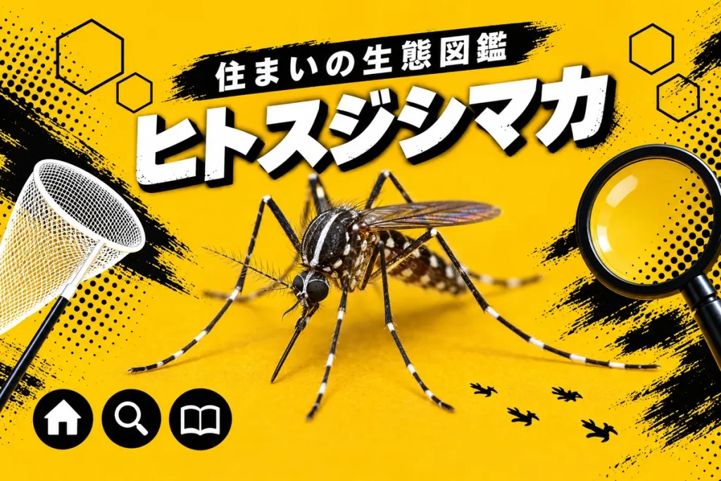 ヒトスジシマカの生態と庭で昼間に刺す理由｜発生源とアカイエカとの違い