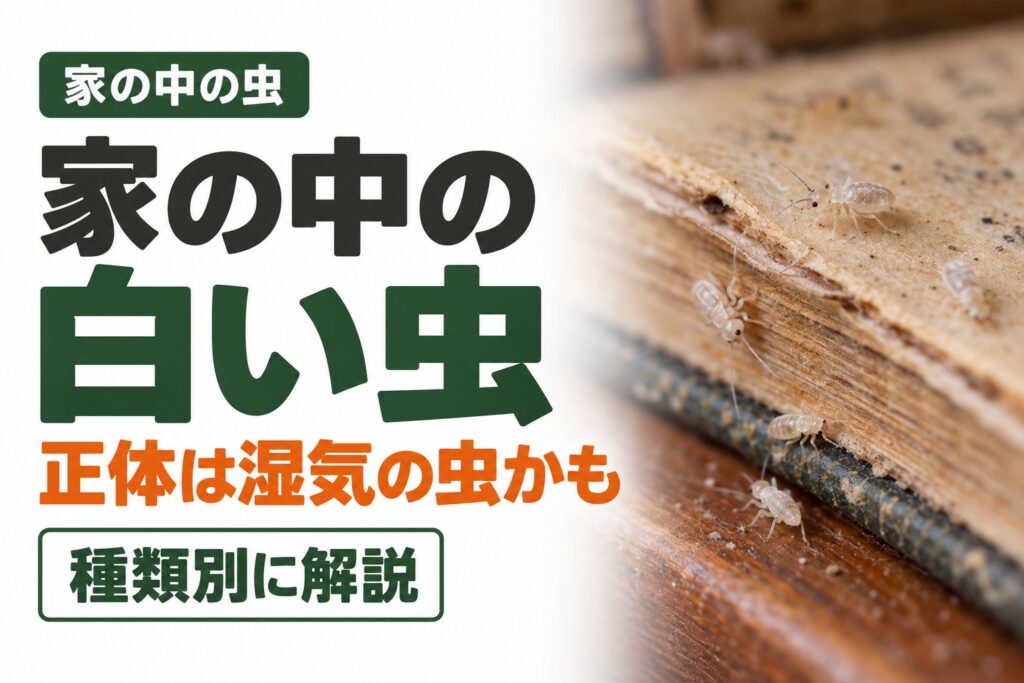 家の中の白い小さい虫の正体は？｜チャタテムシ・コナダニ・シミの見分け方と対策