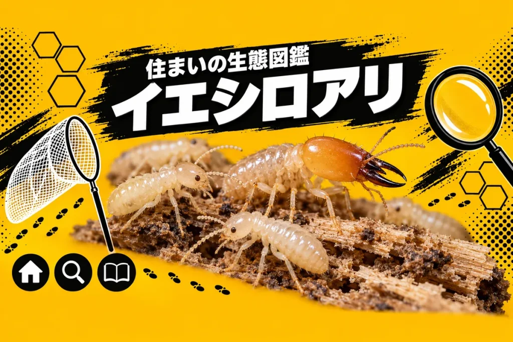 イエシロアリの生態と被害のサイン｜見分け方・予防を解説