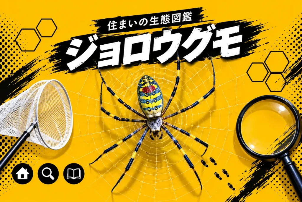 ジョロウグモの生態と秋に大きな網を張る理由|毒の有無・見分け方