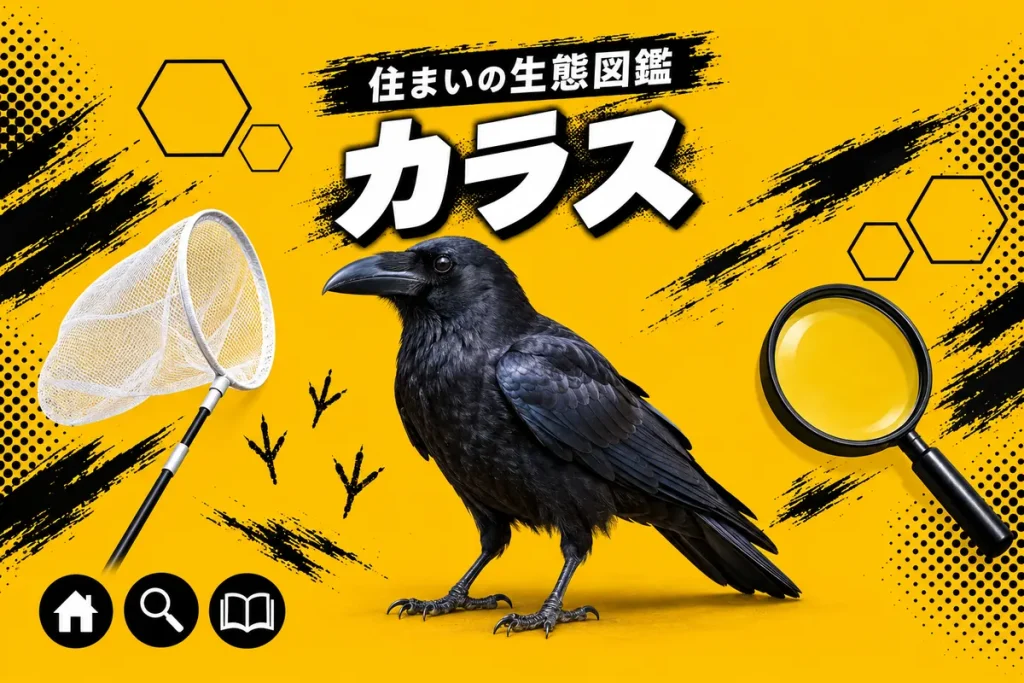 カラスの生態とゴミ荒らし・繁殖期の威嚇｜ハシブトとハシボソの見分け方