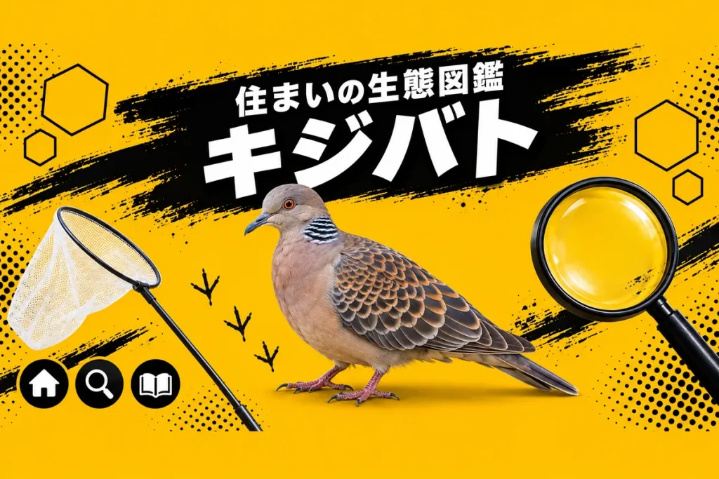 キジバトの生態と庭木に巣を作る理由｜鳴き声・法律・ドバトとの見分け方