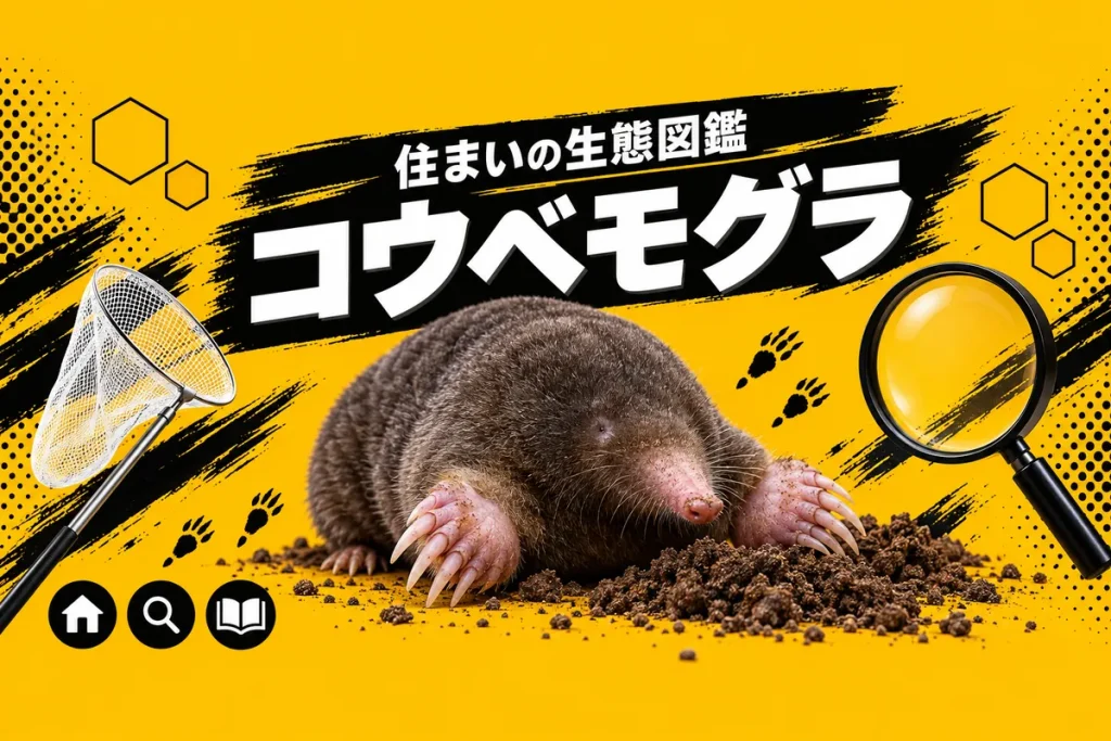 コウベモグラの生態と庭・畑に出る理由｜モグラ塚・被害・対策の決まり