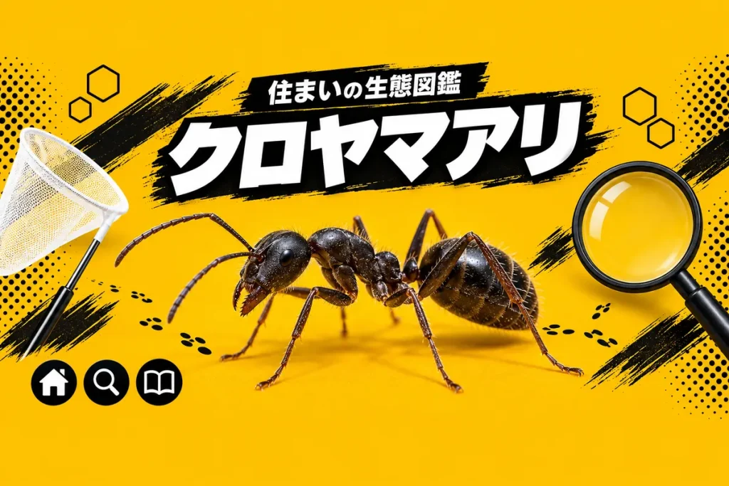 クロヤマアリの生態と家に入ってくる理由｜他のアリ・ヒアリとの見分け方