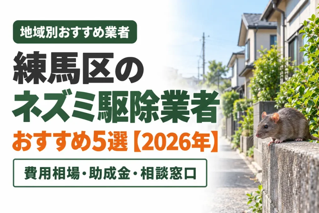 練馬区のネズミ駆除業者おすすめ5選