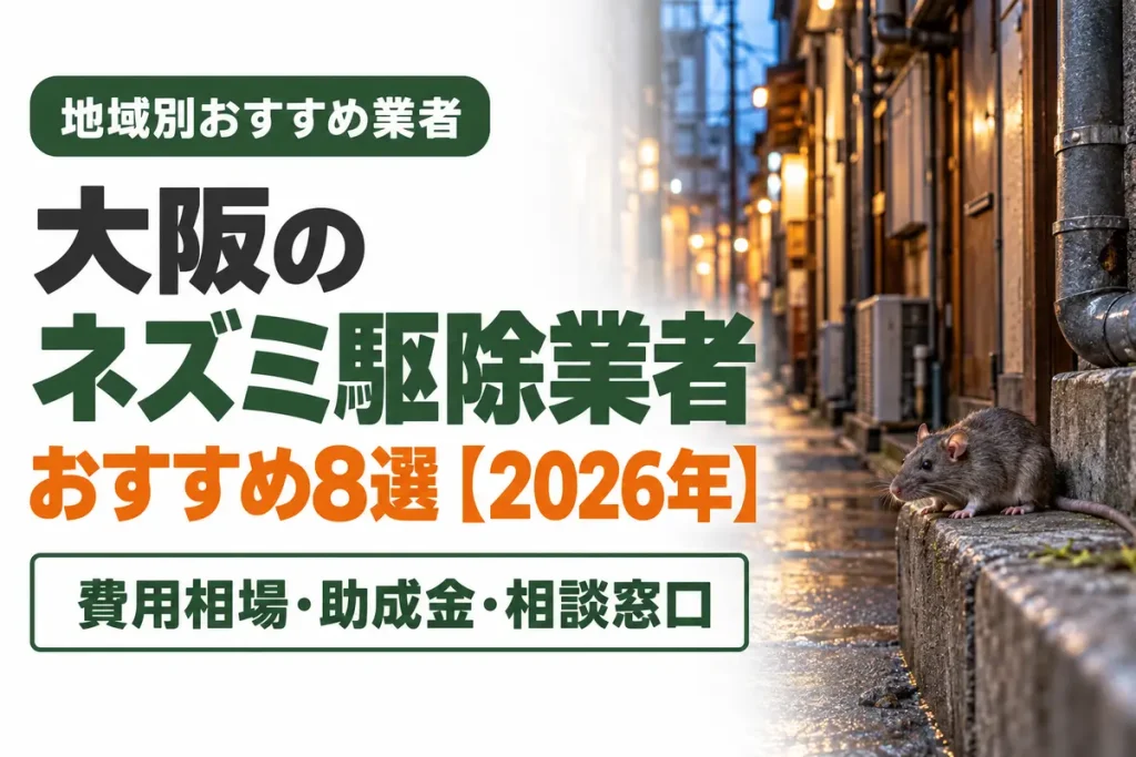 大阪のネズミ駆除業者おすすめ8選