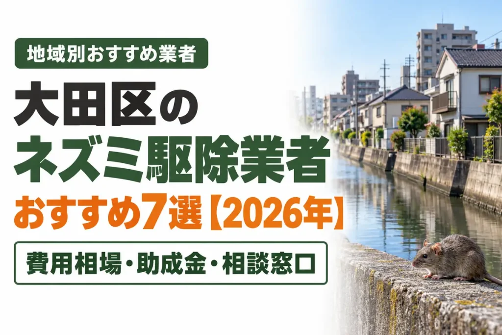 大田区のネズミ駆除業者おすすめ7選