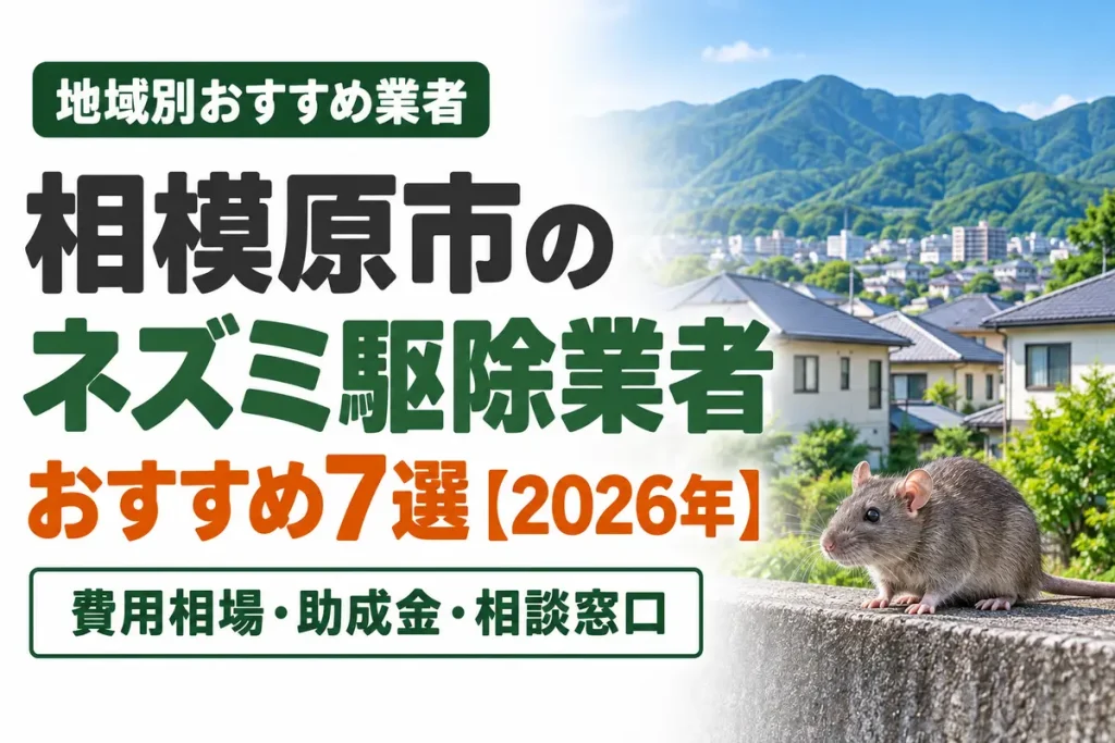相模原市のネズミ駆除業者おすすめ7選