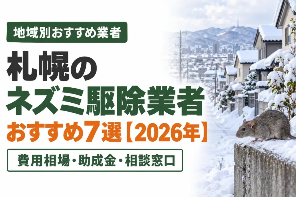 札幌のネズミ駆除業者おすすめ7選