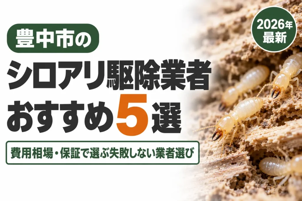 豊中市のシロアリ駆除業者おすすめ