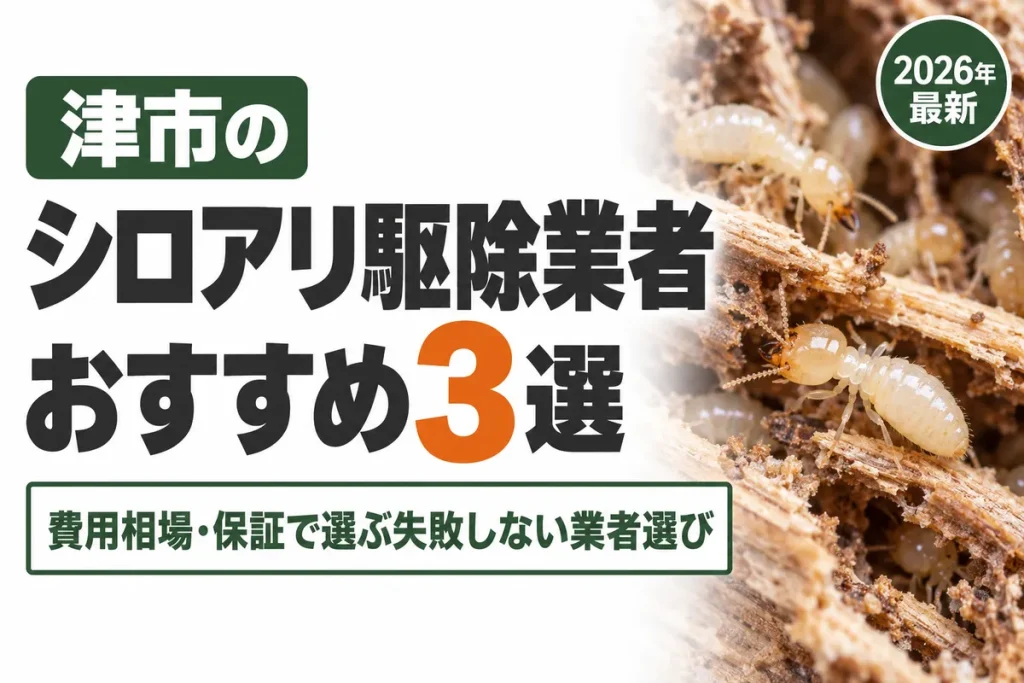 津市のシロアリ駆除業者おすすめ