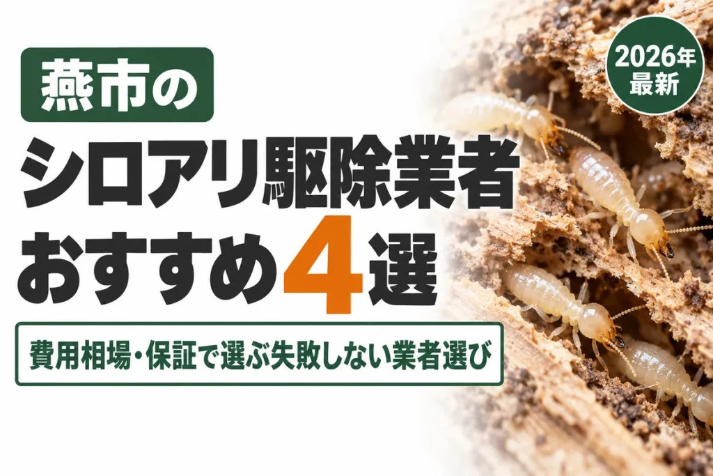 燕市のシロアリ駆除業者おすすめ