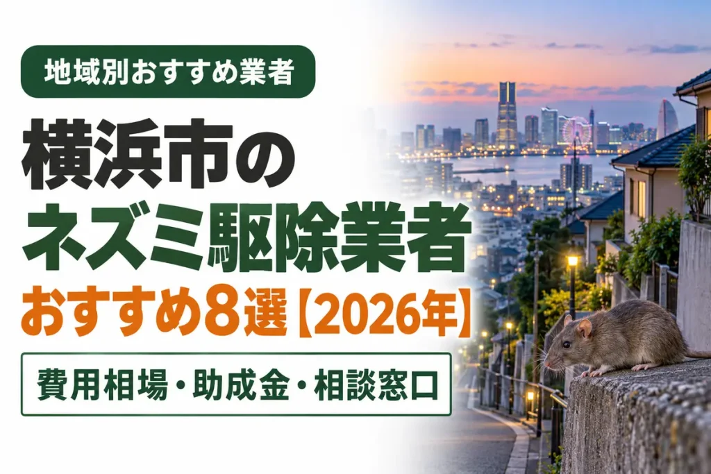 横浜市のネズミ駆除業者おすすめ8選